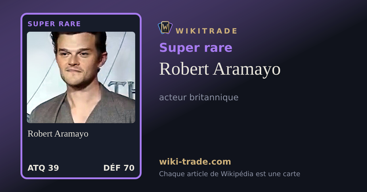 Robert Aramayo — carte Super rare