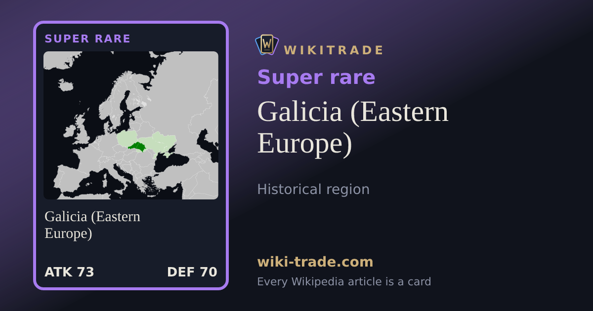 Galicia (Eastern Europe) — Super rare card