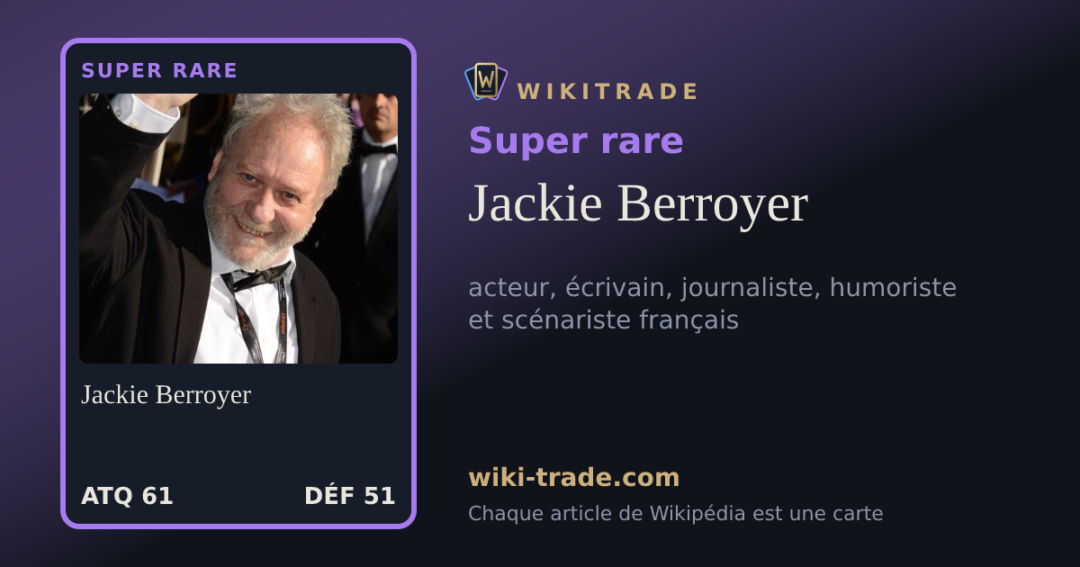 Jackie Berroyer — carte Super rare