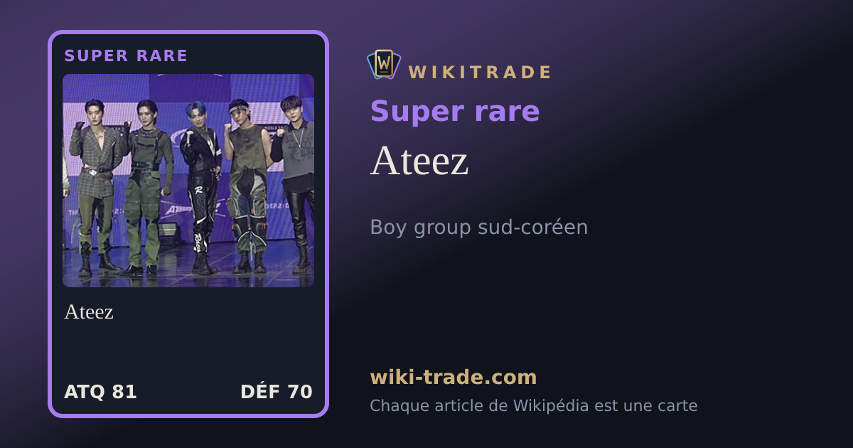 Ateez — carte Super rare