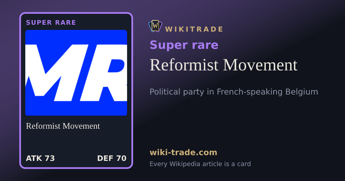 Reformist Movement — Super rare card