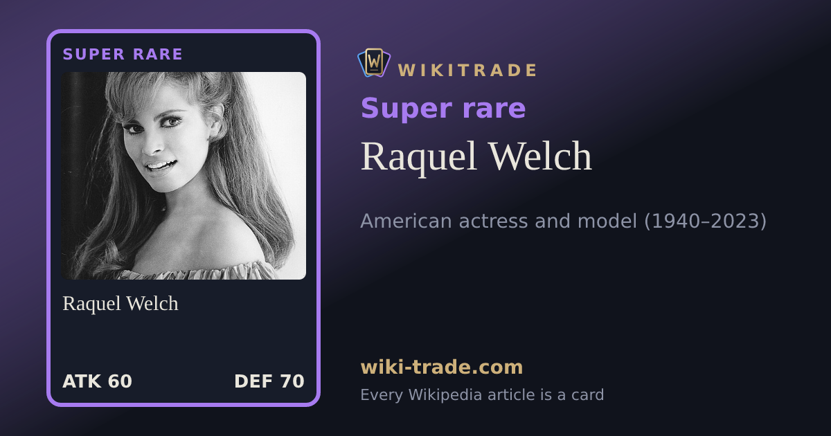Raquel Welch — Super rare card
