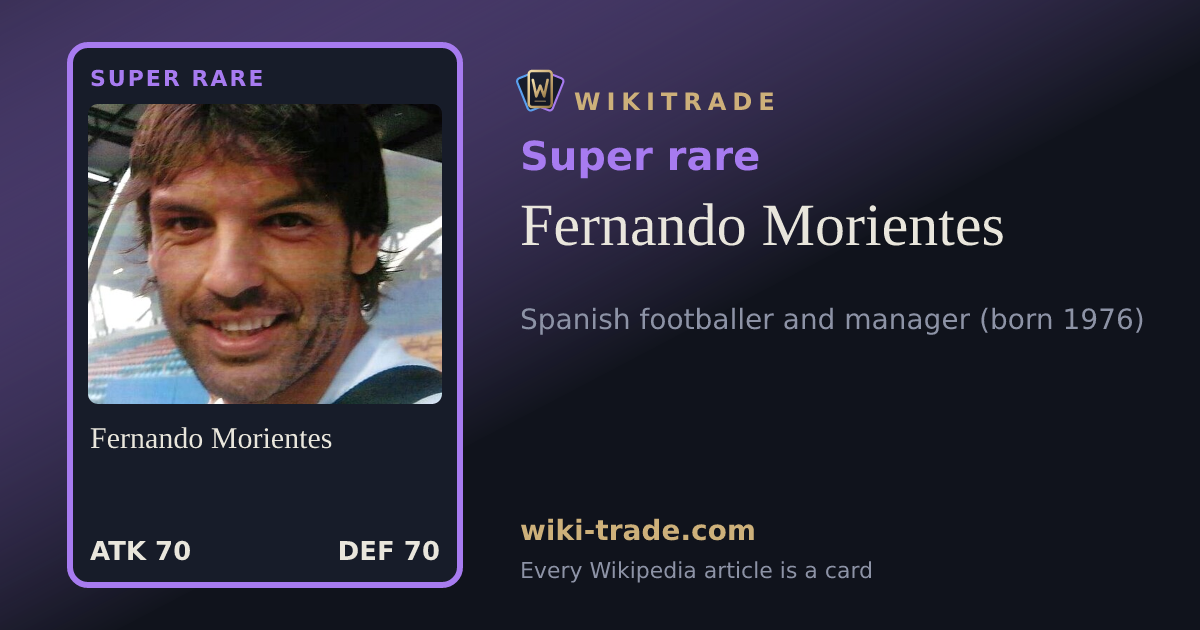 Fernando Morientes — Super rare card