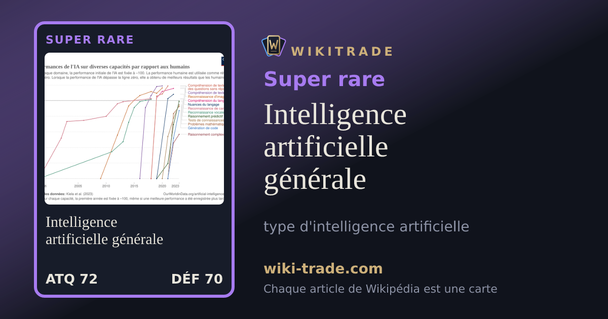 Intelligence artificielle générale — carte Super rare