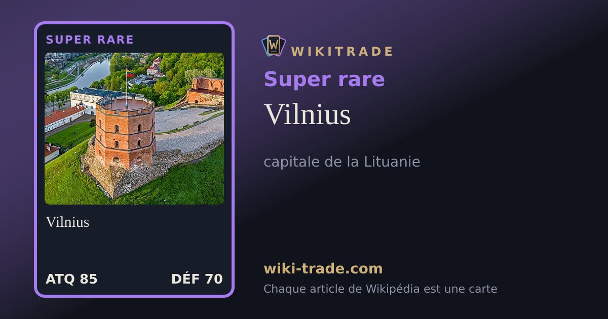 Vilnius — carte Super rare