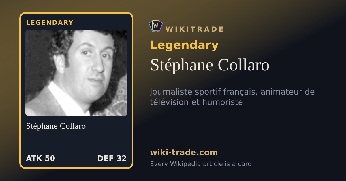 Stéphane Collaro — Legendary card