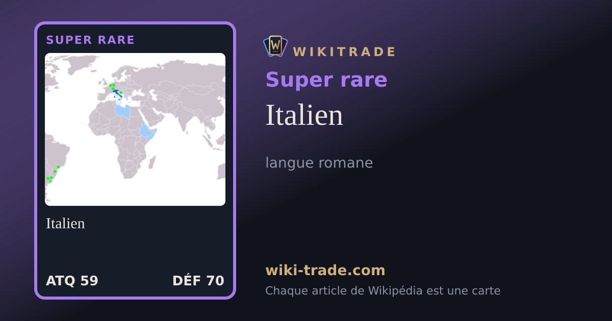 Italien — carte Super rare