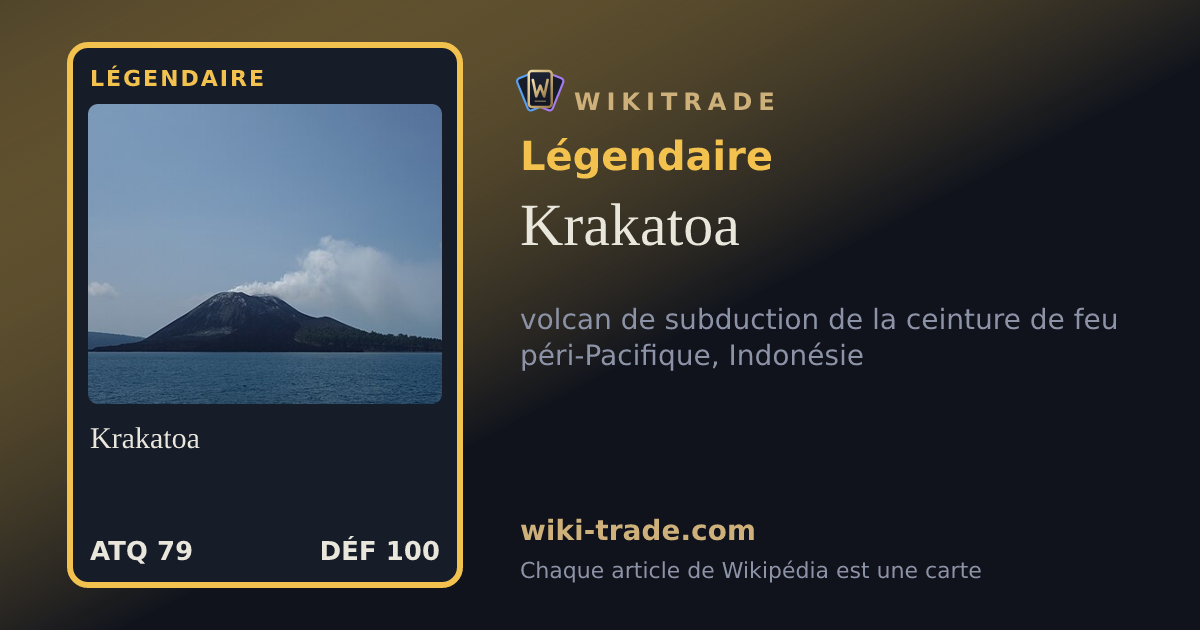 Krakatoa — carte Légendaire
