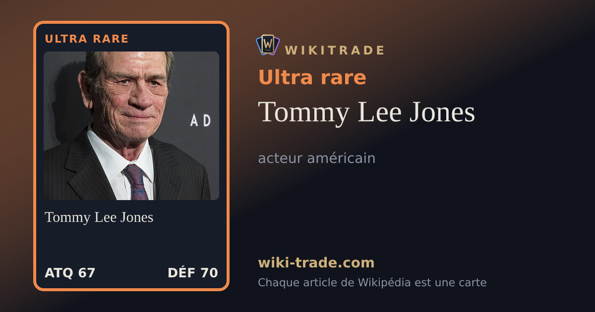 Tommy Lee Jones — carte Ultra rare