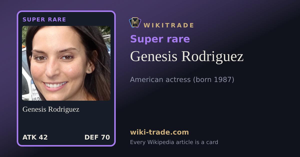Genesis Rodriguez — Super rare card