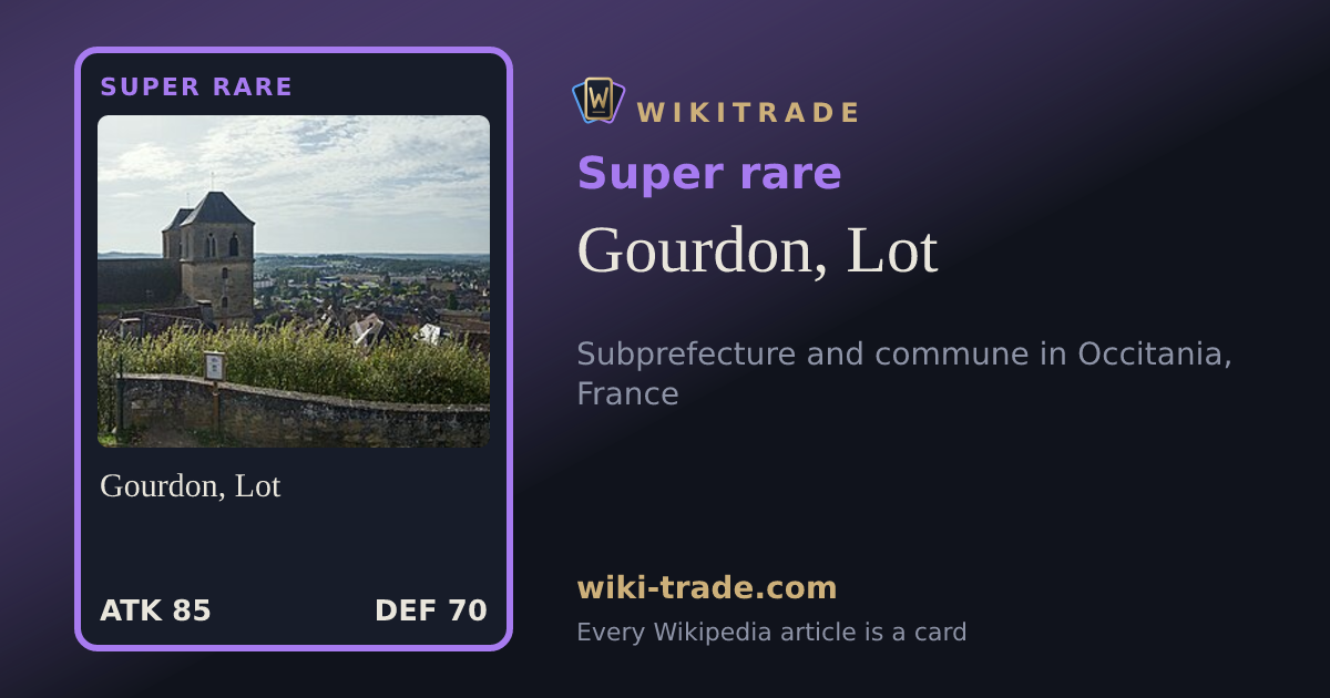Gourdon, Lot — Super rare card