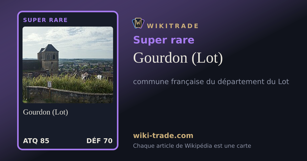 Gourdon (Lot) — carte Super rare