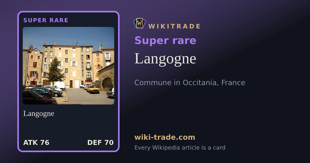 Langogne — Super rare card