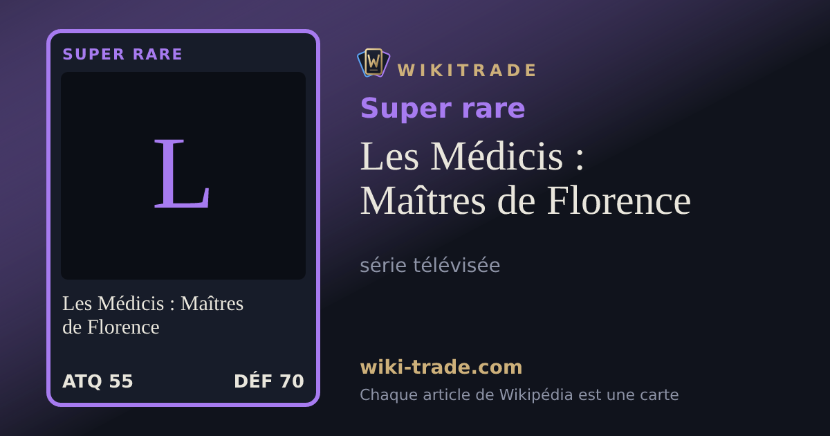 Les Médicis : Maîtres de Florence — carte Super rare