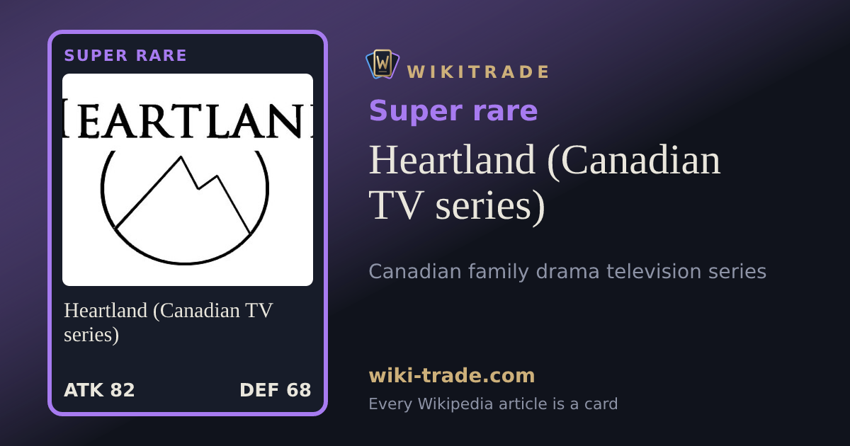 Heartland (Canadian TV series) — Super rare card