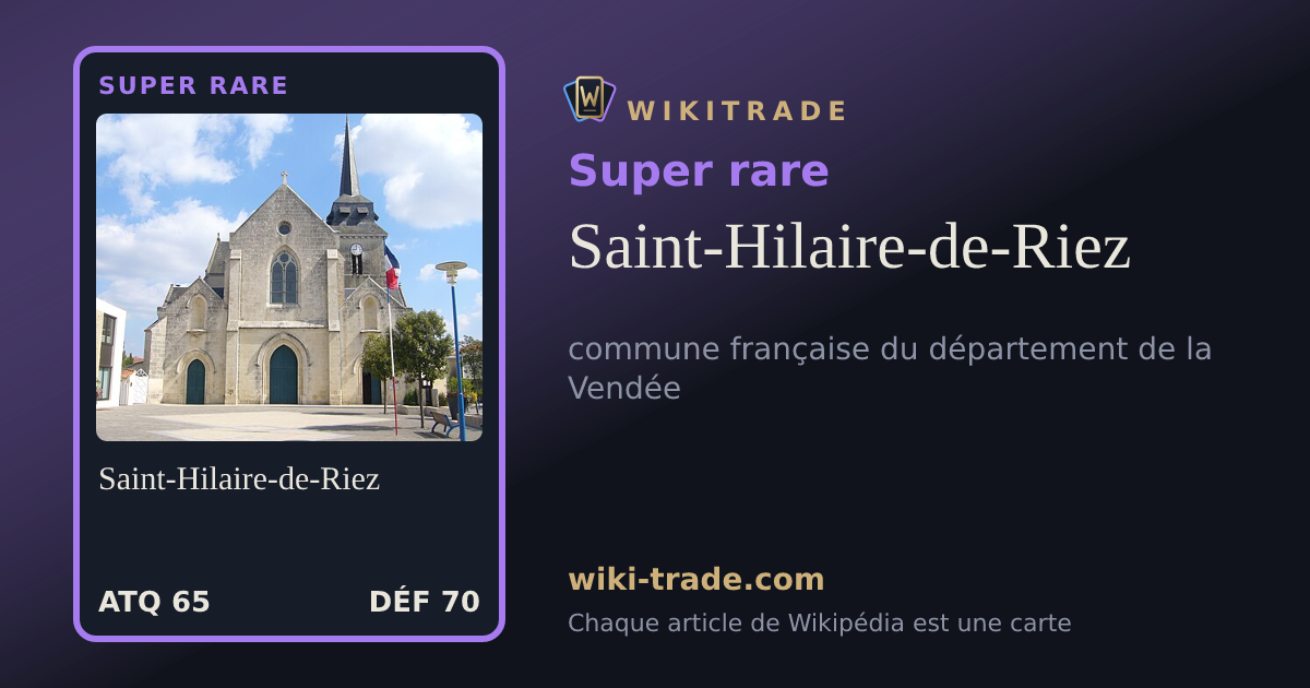 Saint-Hilaire-de-Riez — carte Super rare