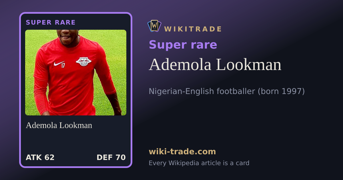 Ademola Lookman — Super rare card