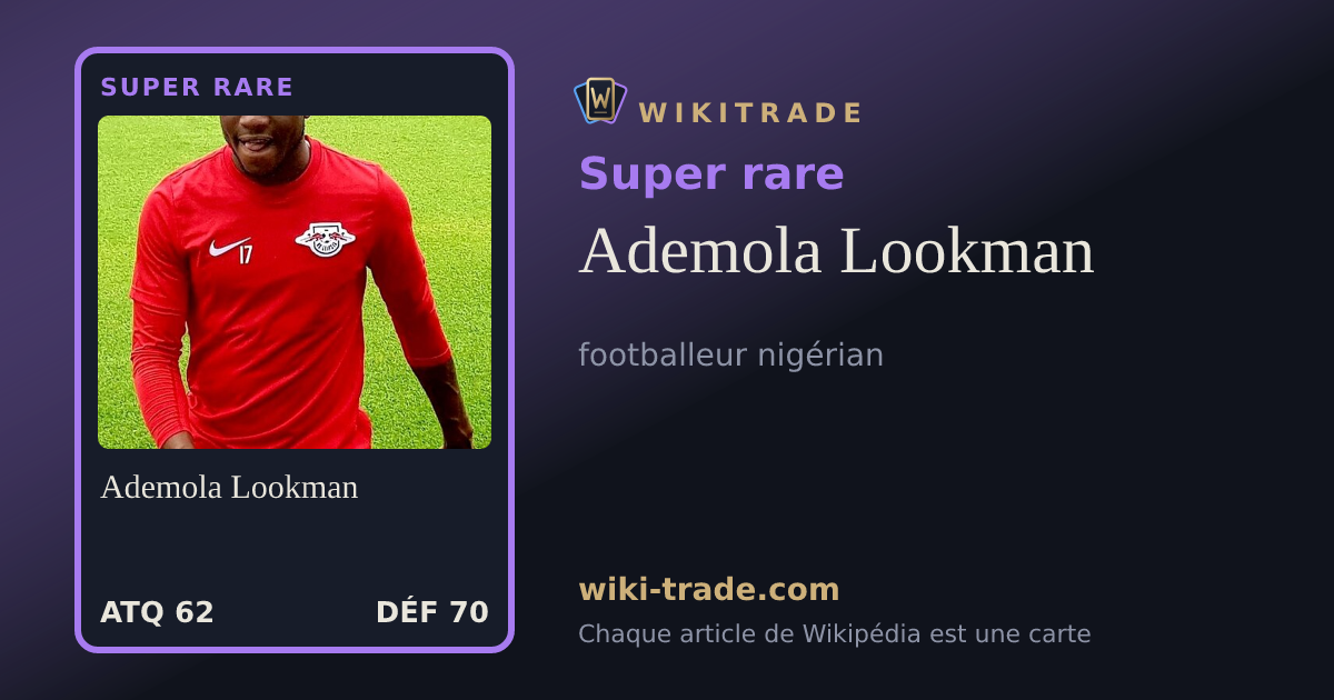 Ademola Lookman — carte Super rare