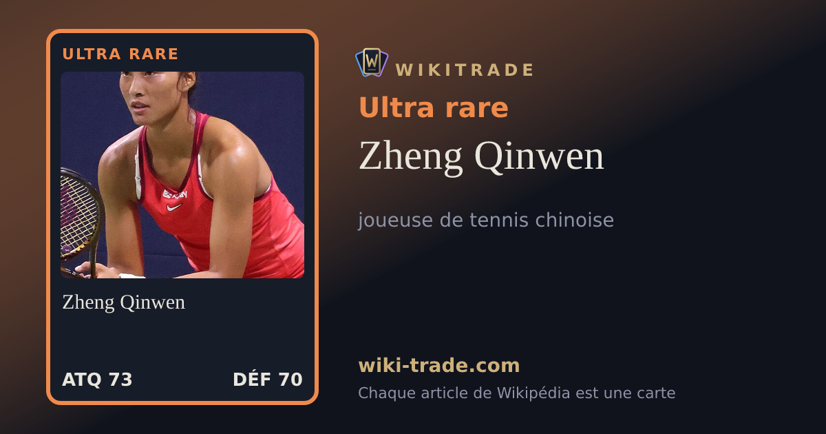 Zheng Qinwen — carte Ultra rare