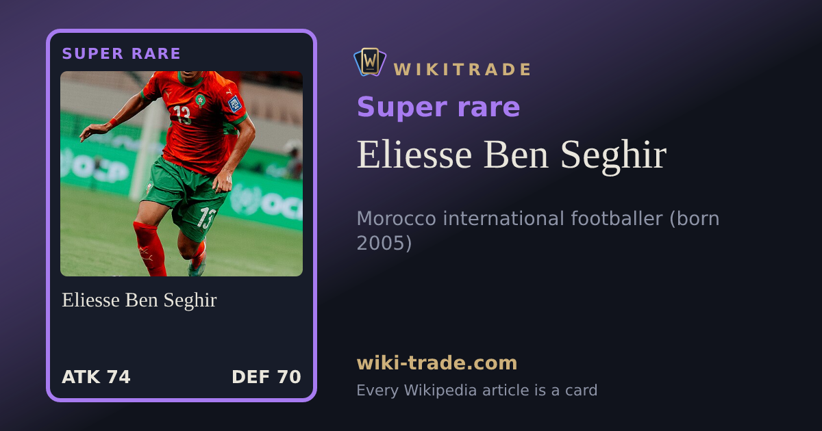 Eliesse Ben Seghir — Super rare card