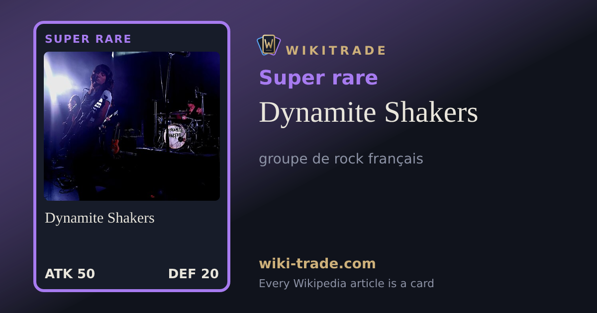 Dynamite Shakers — Super rare card