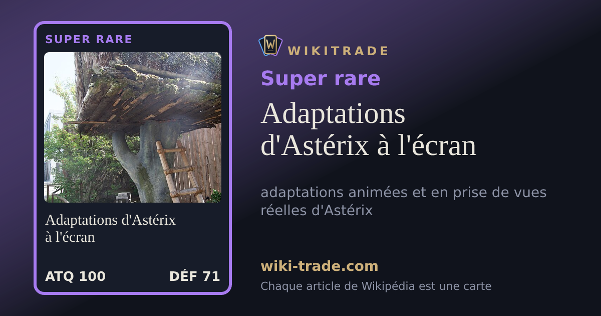 Adaptations d'Astérix à l'écran — carte Super rare
