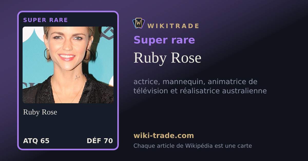 Ruby Rose — carte Super rare