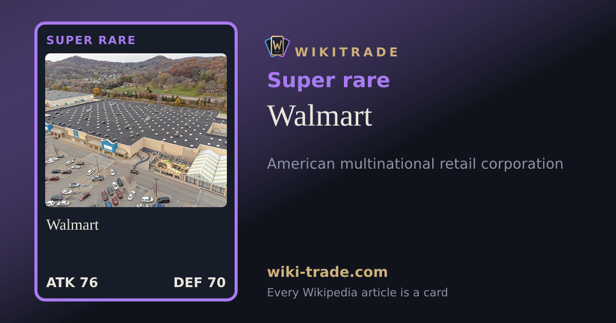Walmart — Super rare card