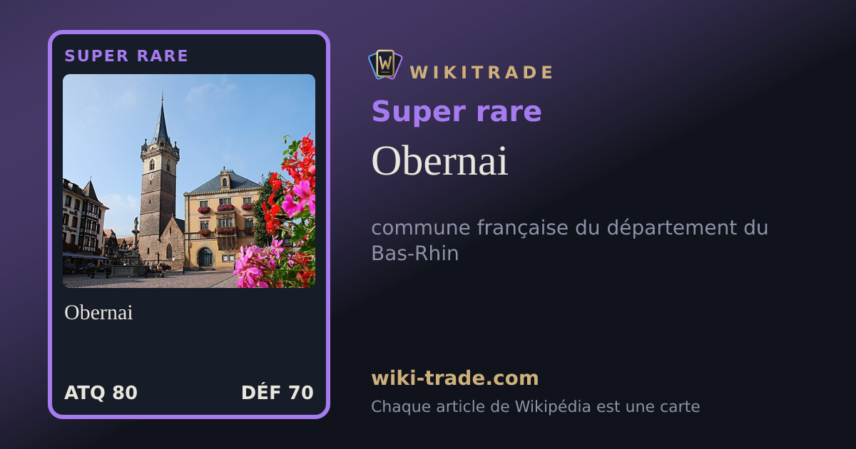Obernai — carte Super rare
