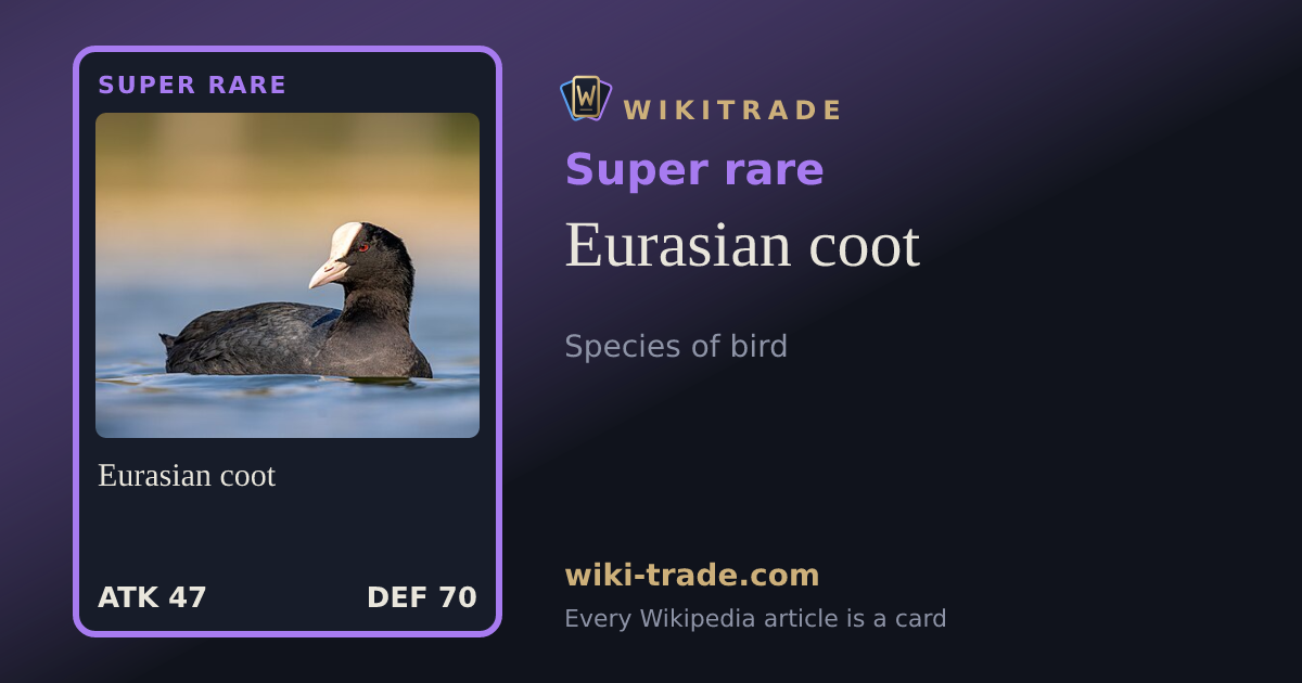 Eurasian coot — Super rare card