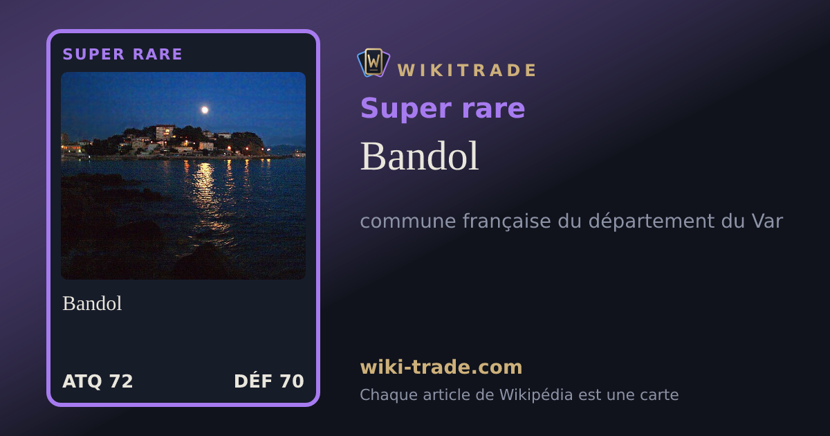 Bandol — carte Super rare
