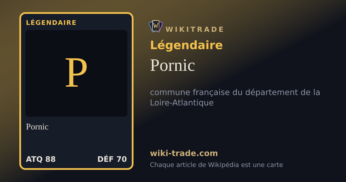 Pornic — carte Légendaire