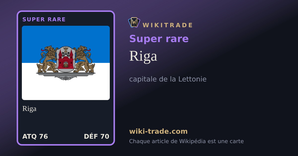 Riga — carte Super rare