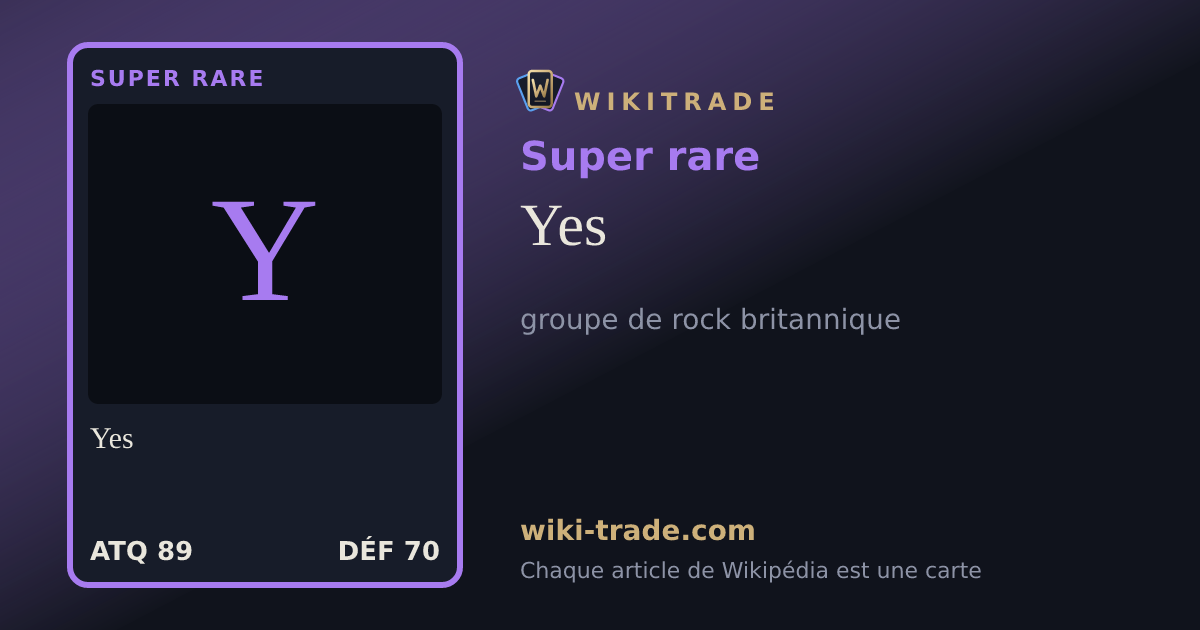 Yes — carte Super rare