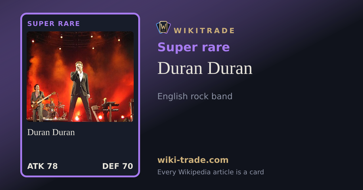 Duran Duran — Super rare card