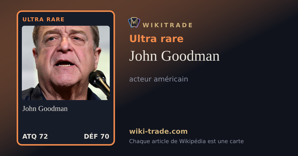 John Goodman — carte Ultra rare
