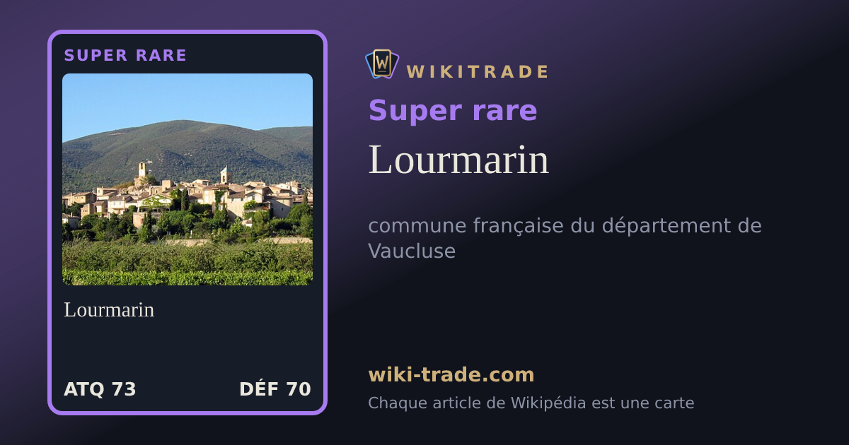 Lourmarin — carte Super rare