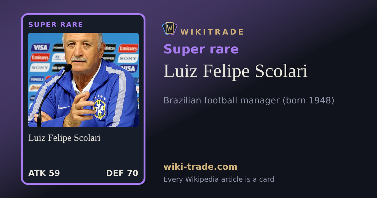 Luiz Felipe Scolari — Super rare card