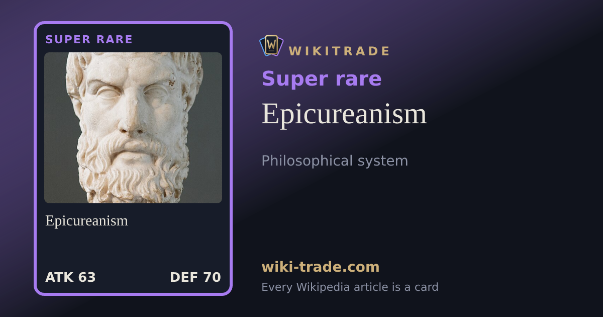 Epicureanism — Super rare card
