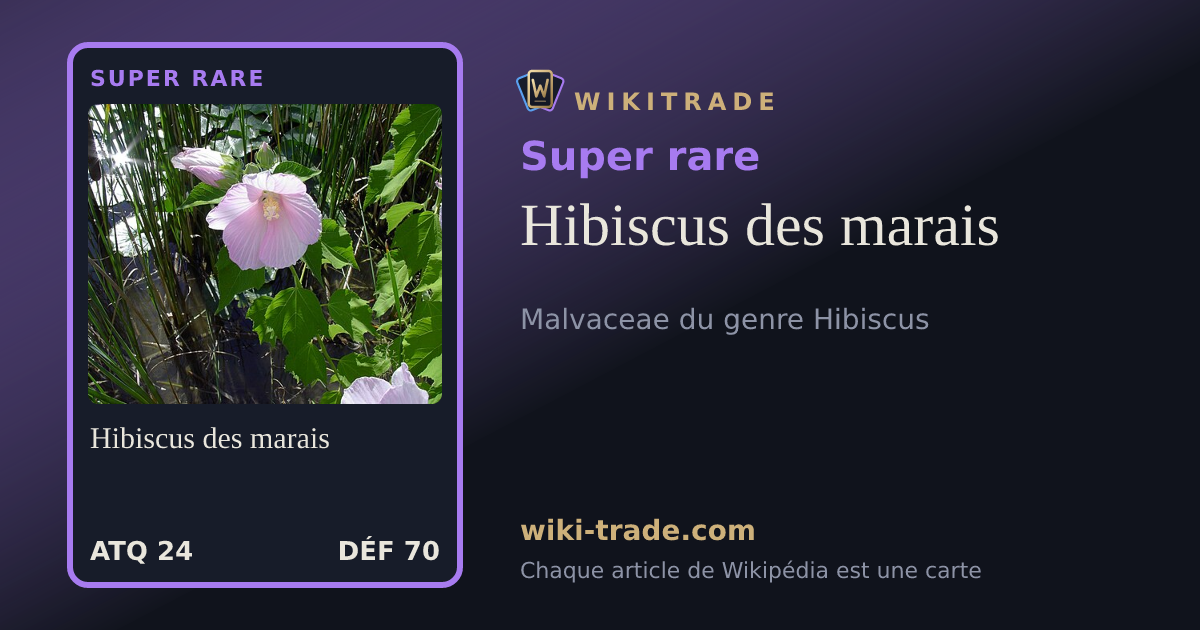 Hibiscus des marais — carte Super rare