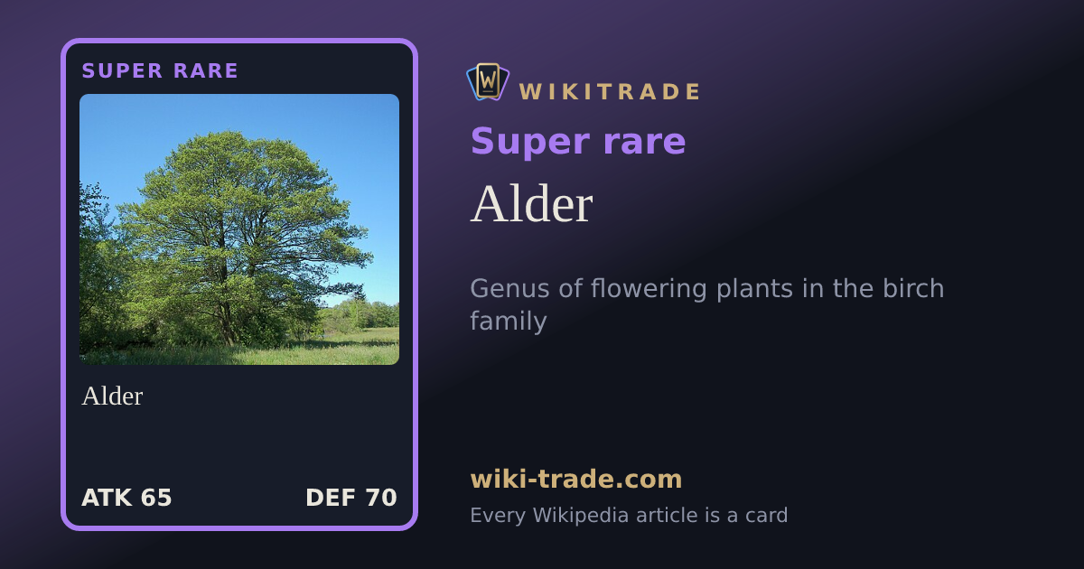 Alder — Super rare card