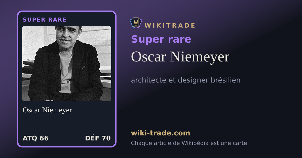 Oscar Niemeyer — carte Super rare