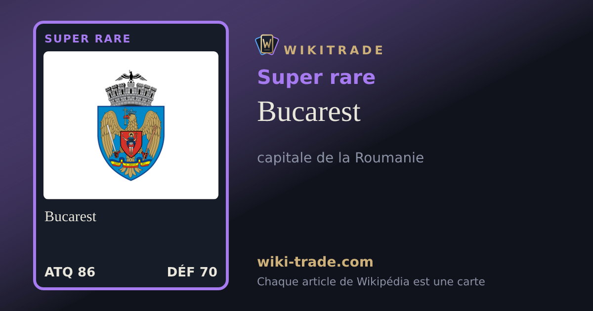 Bucarest — carte Super rare