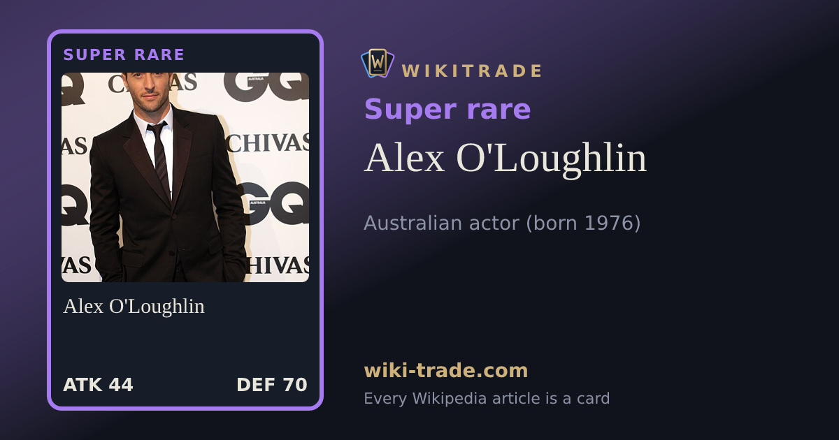 Alex O'Loughlin — Super rare card