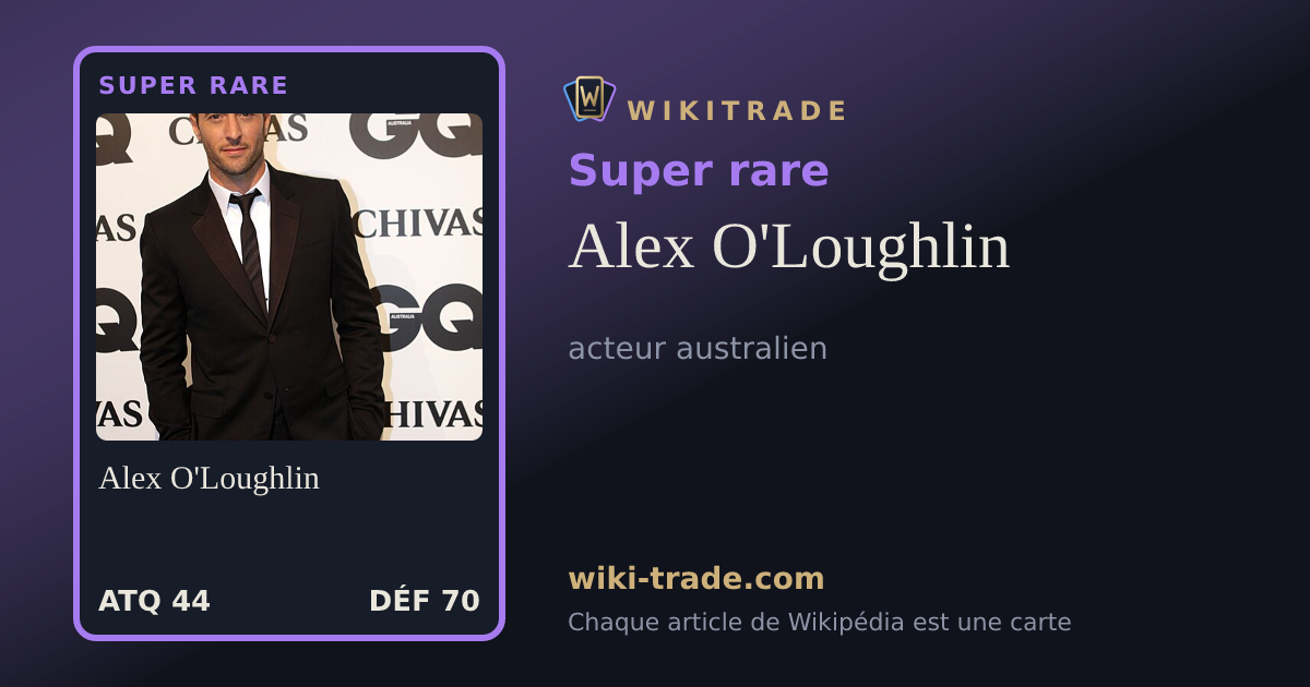 Alex O'Loughlin — carte Super rare