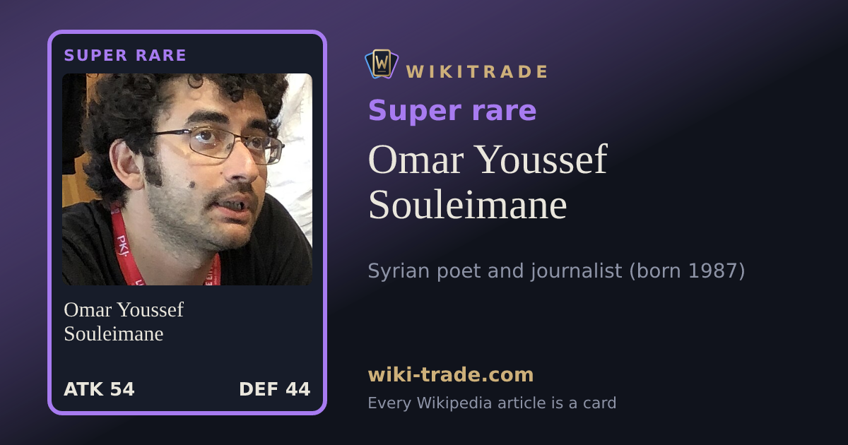 Omar Youssef Souleimane — Super rare card