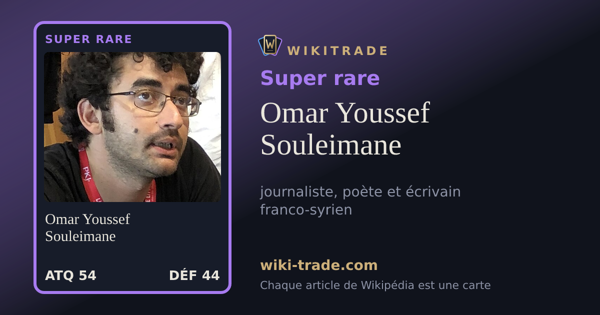 Omar Youssef Souleimane — carte Super rare