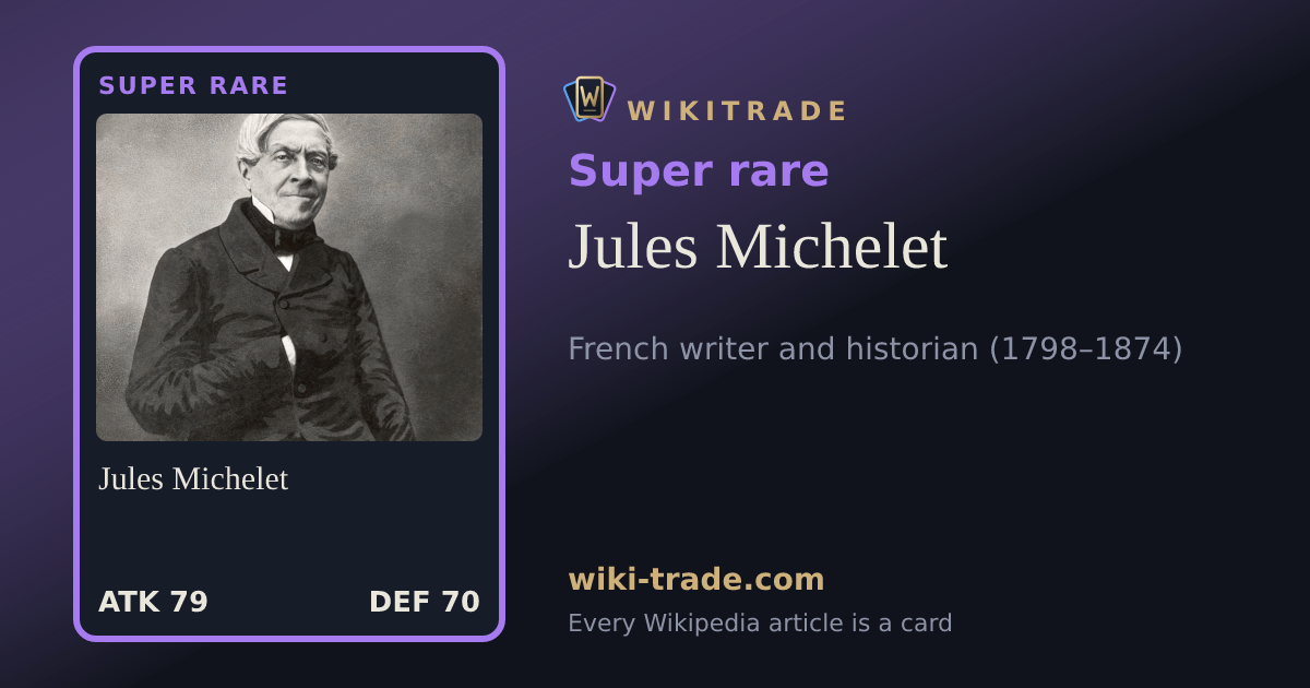 Jules Michelet — Super rare card