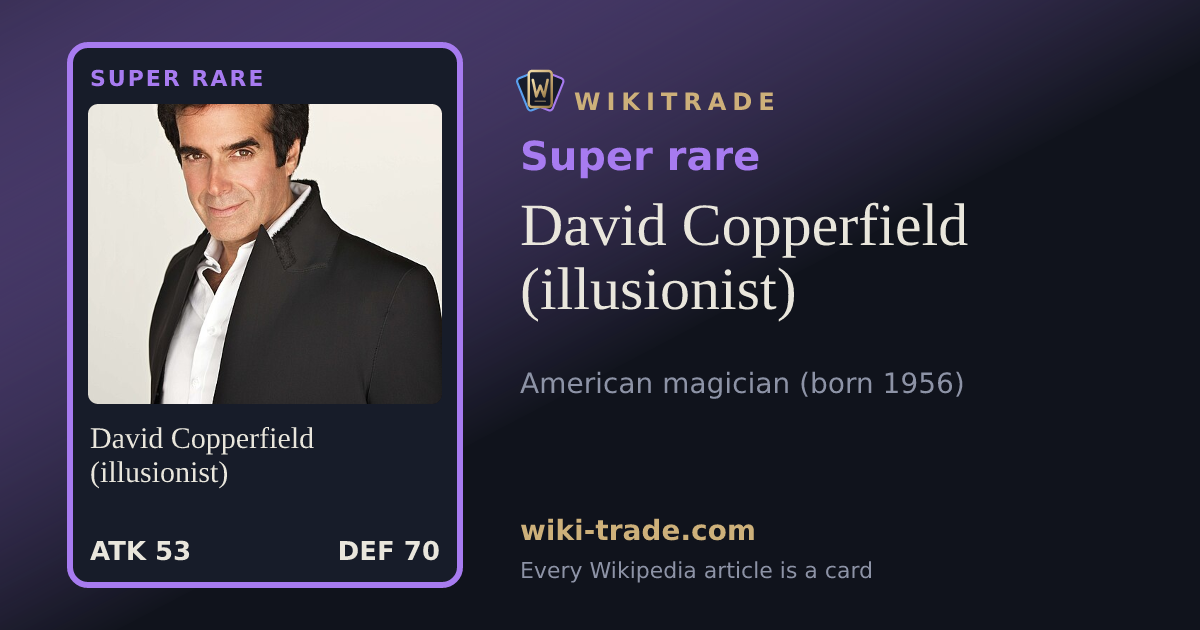 David Copperfield (illusionist) — Super rare card