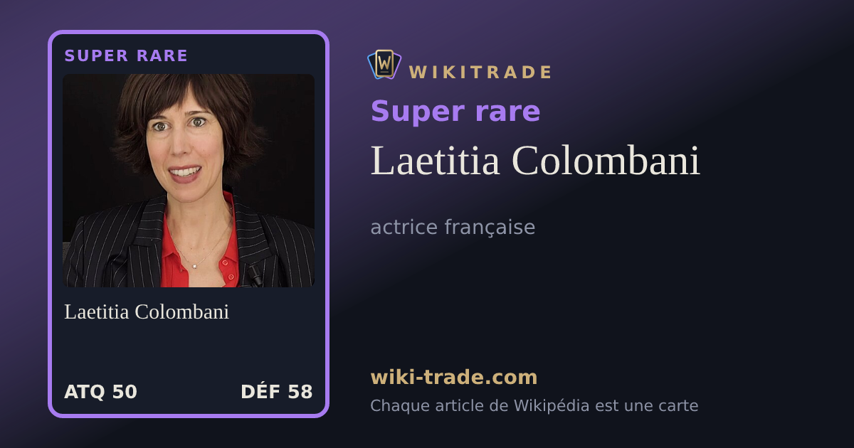 Laetitia Colombani — carte Super rare